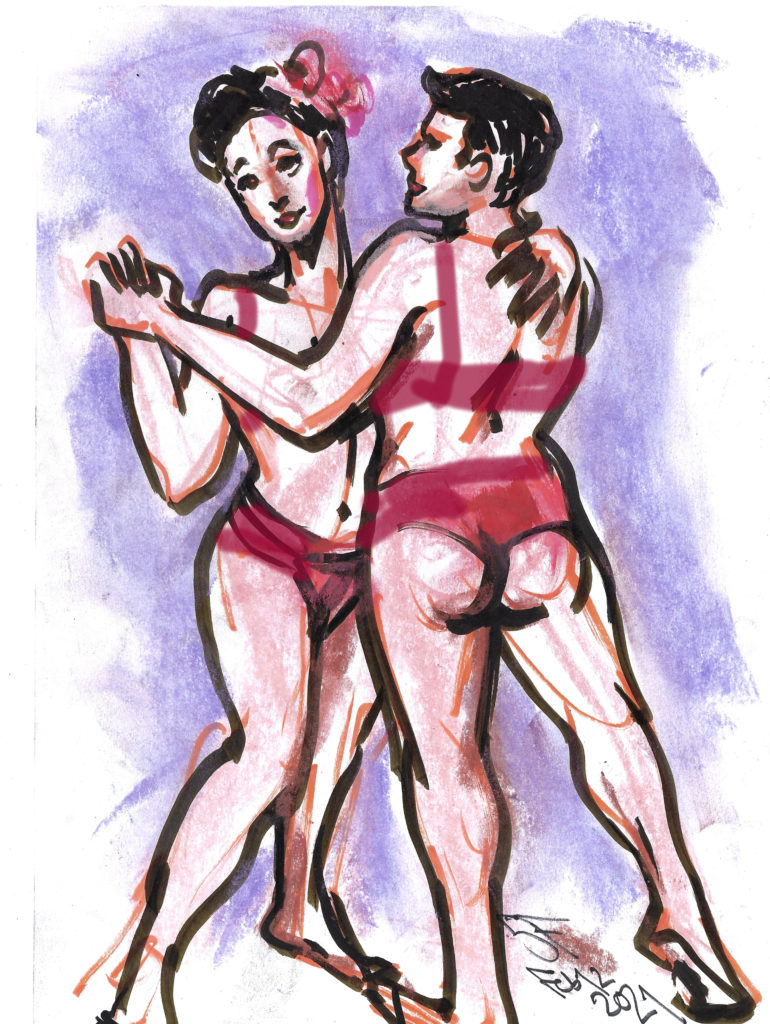 The Midnight Foxes for Distanced Drawing by Suzanne Forbes Feb 12 2021 6 censored