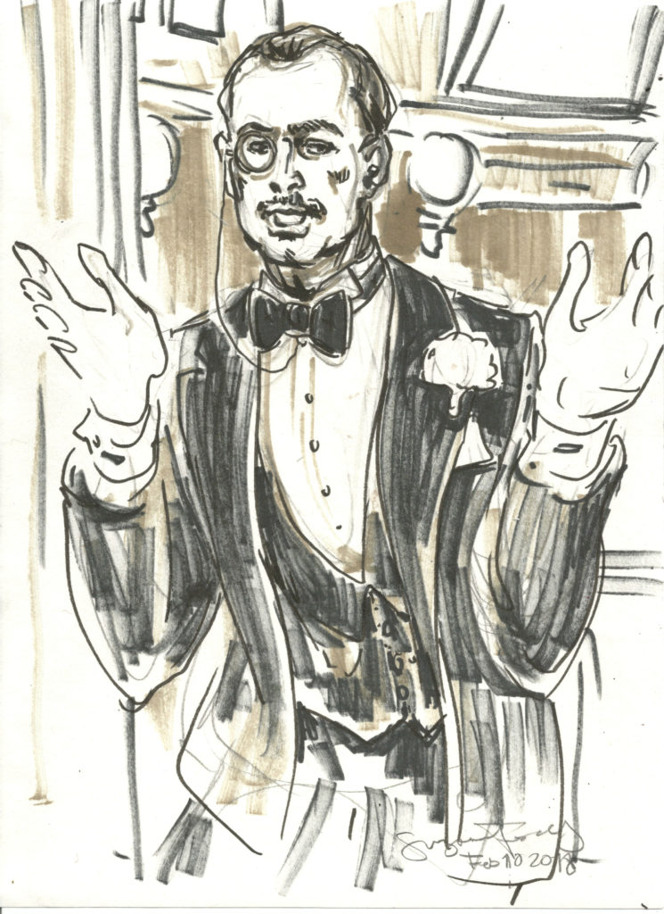 Sir Henry de Winter performs at As 60th Birthday by Suzanne Forbes Feb 10 2018 