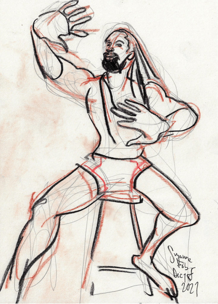 Antoine Hunter aka Purple Fire Crow seated for Figure on Diversity by Suzanne Forbes Dec 15 20215 min