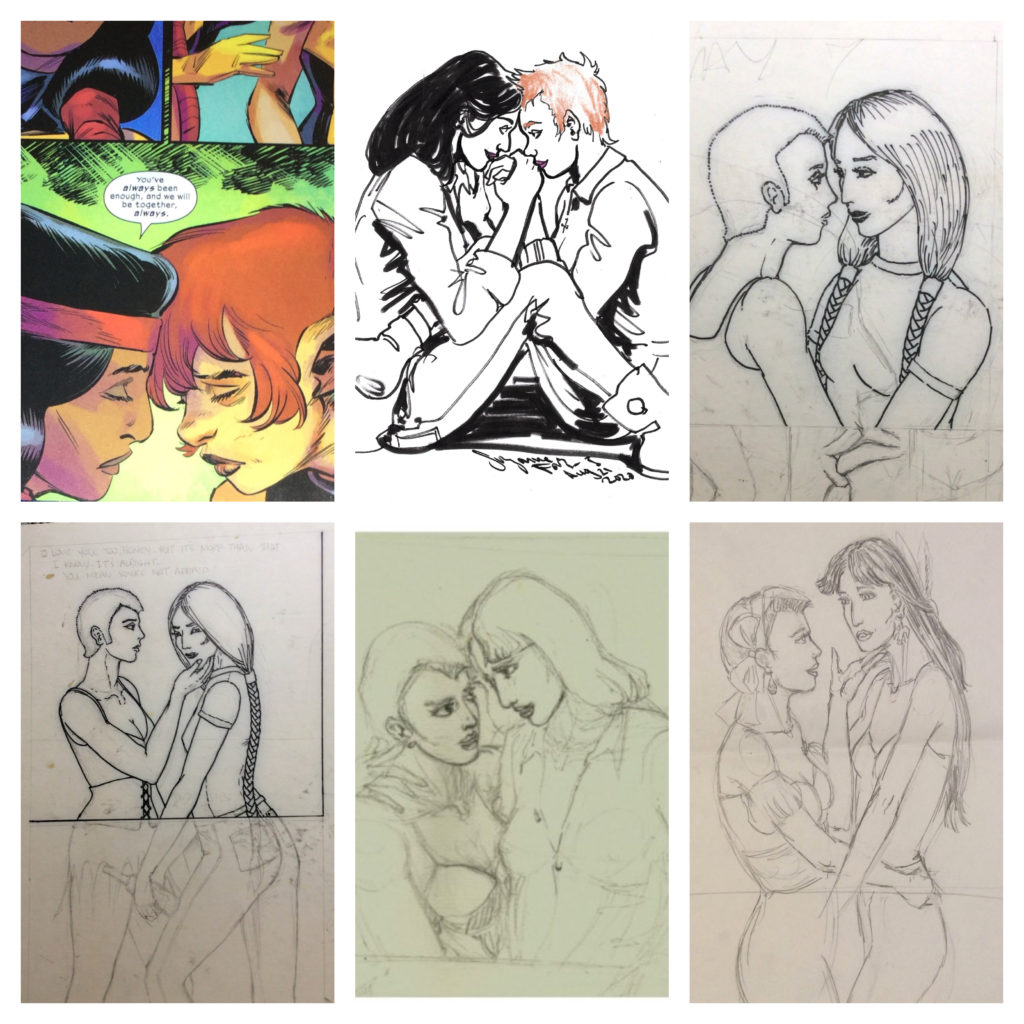 Rahne and Danielle together at last art by Danilo Beyruth and Suzanne Forbes working as Rachel Ketchum