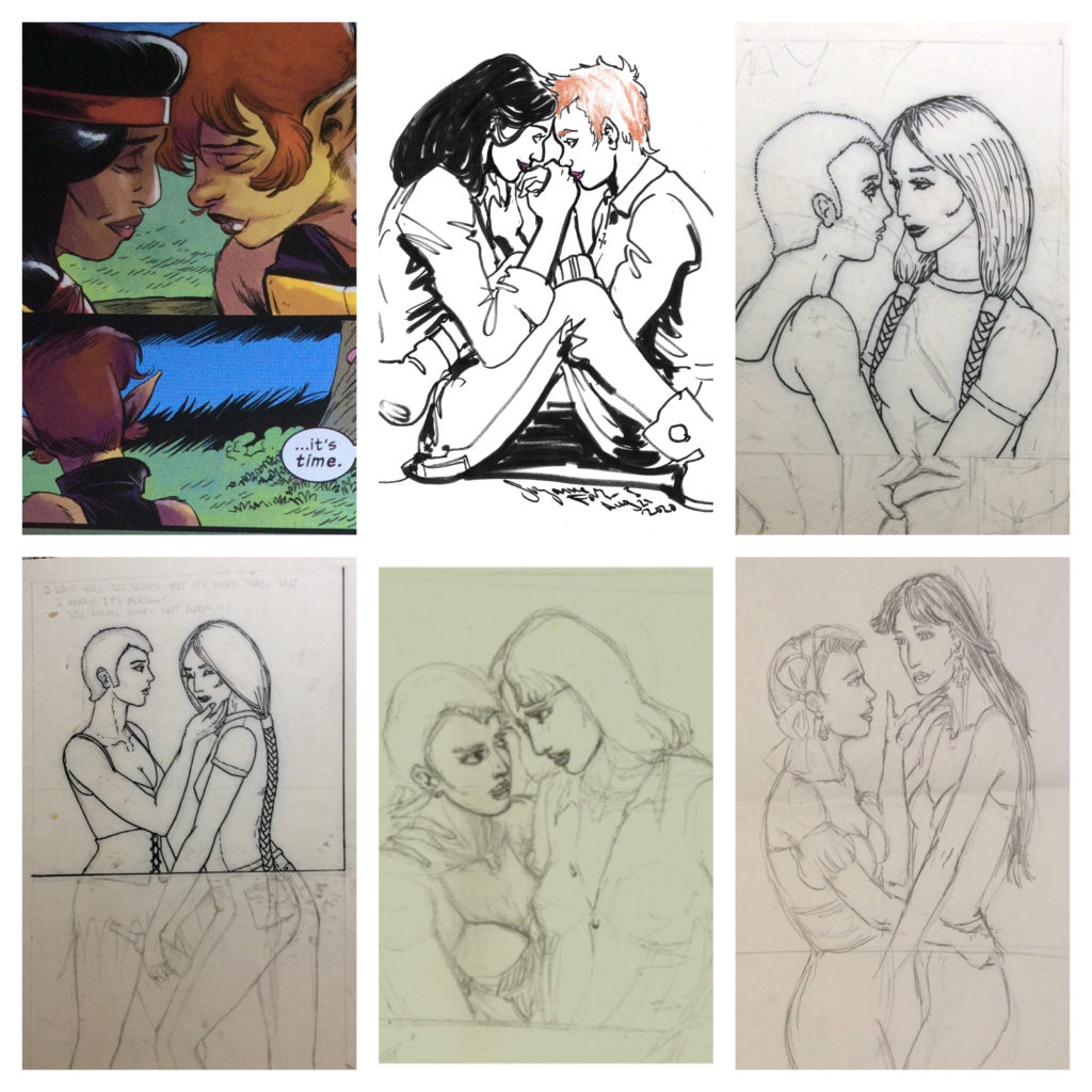 Rahne and Danielle together at last art by Danilo Beyruth & Suzanne Forbes working as Rachel Ketchum